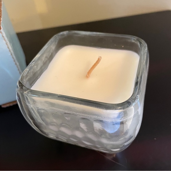 PARTYLITE JASMINE 7.4oz. SCENTED WAX-FILLED CANDLE SQUARE GLASS~ NEW IN BOX - Picture 4 of 4